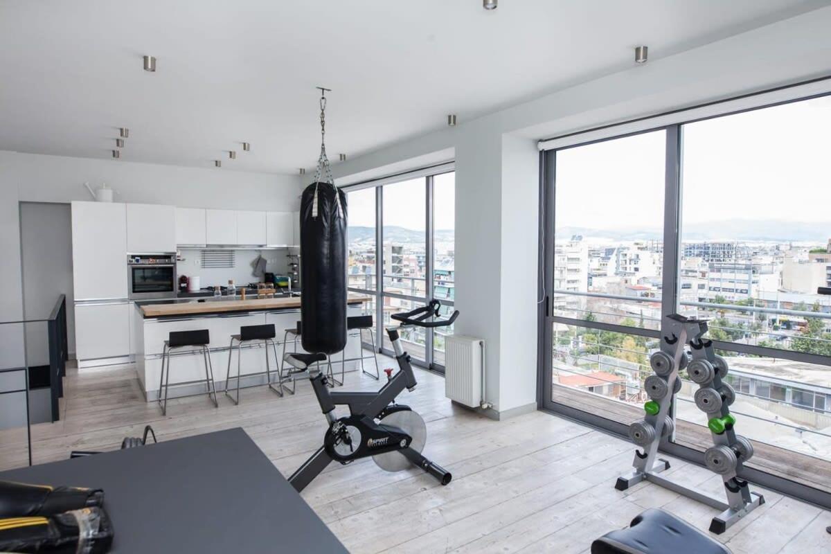 Apartmán Penthouse With 360 View Of Athens And Private Gym Exteriér fotografie