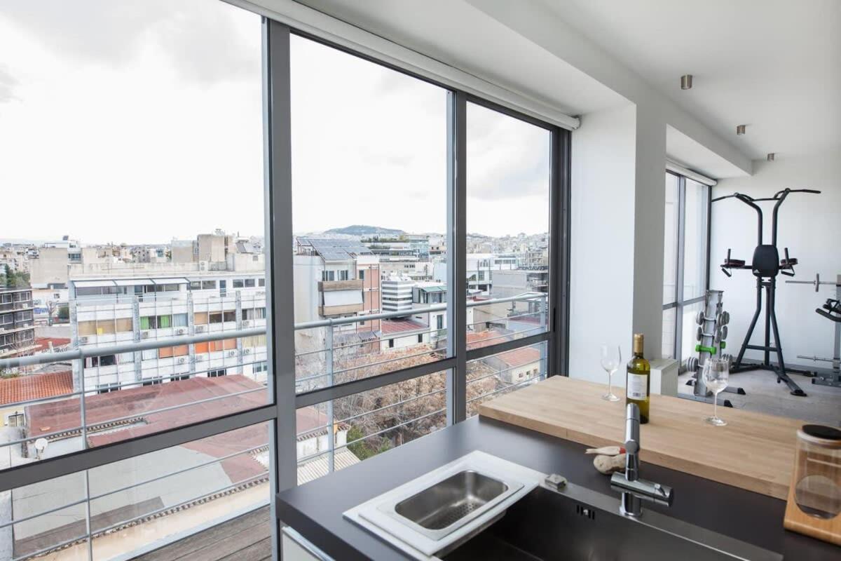 Apartmán Penthouse With 360 View Of Athens And Private Gym Exteriér fotografie